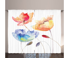Nature Flowers Curtain