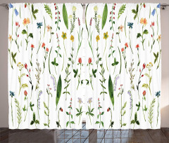 Flowers Weeds Curtain