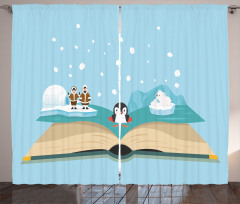 Iglo Eskimo Polar Bear Curtain