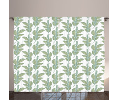 Wild Botanical Blossom Art Curtain