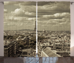 City Skyline of Paris Curtain