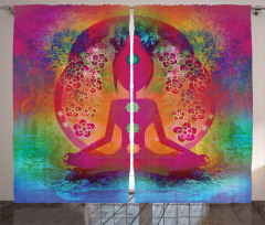 Mystic Chakra Ancient Theme Curtain