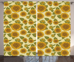 Funky Style Sunflower Curtain