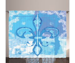 France Fleur de Lis Curtain