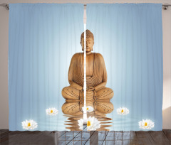 Meditation Zen Flower Curtain