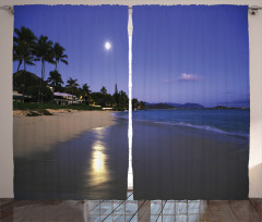 Moonlight Hawaii Sea Curtain