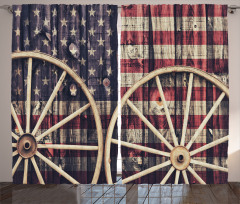 Antique American Flag Curtain