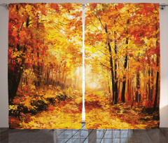 Autumn in Relax Forest Curtain