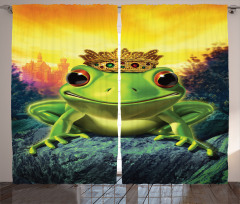 Frog Prince with Crown Curtain
