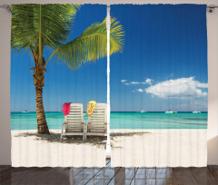 Relaxing Panorama Sea Curtain