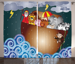 Ark on Dark Ocean Curtain