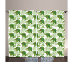 Natural Tones Rose Bloom Curtain