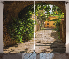 Old Street of Tuscany Curtain