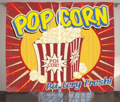Pop Corn Movie Snack Curtain