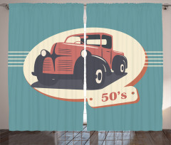 Nostalgic Antique Vehicle Curtain