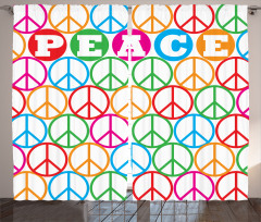 Peace Letters Curtain