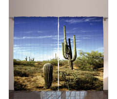Cactus Spined Leaves Curtain