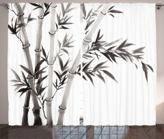 Traditional Bamboo Leaves Curtain