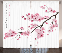 Japanese Cherry Branch Curtain