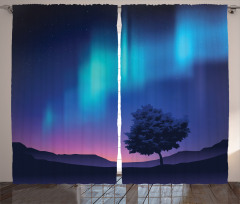 Aurora Borealis Tree Curtain