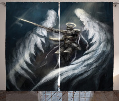 Angel Knight White Wing Curtain