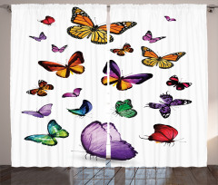 Flying Butterflies Curtain