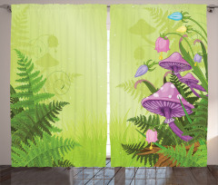 Mushroom Flower Magic Curtain