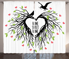 Romantic Bird Curtain