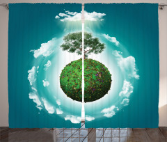 Ecology World Art Curtain
