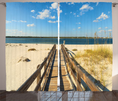 Perdido Beach Long Pier Curtain
