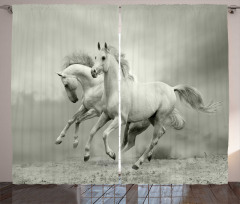 Horse Freedom Theme Curtain