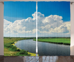 Clouds River Meadows Curtain