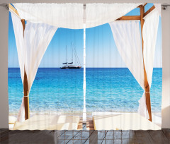 Honeymoon Themed Spa Curtain