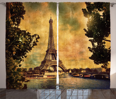 Eiffel Tower Tree Curtain