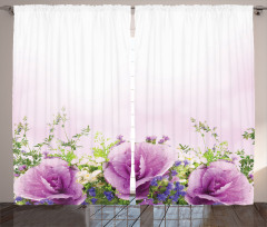 Spring Fragnant Bouquet Curtain
