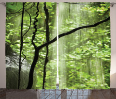 Jungle Waterfall Tree Curtain