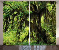 Moss Jungle Wildlife Curtain
