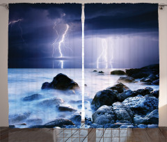 Rocky Coast Mystic Storm Curtain