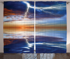 Thunder over Sea Storm Curtain