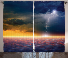 Apocalyptic Sky View Curtain