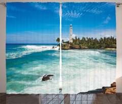 Palms Beach Seaside Curtain