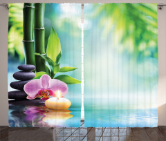 Candle Bamboo Tranquility Curtain