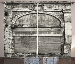 Historic Old Store Front Curtain