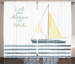 Sailing Travel Curtain