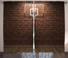 Basketball Field Sports Curtain