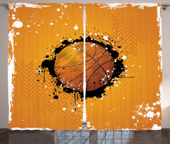 Basketball Splash Style Curtain