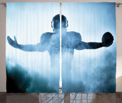 American Football Hero Curtain