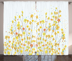 Daffodil Bloom Spring Curtain