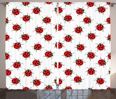 Ladybugs Patterns Curtain