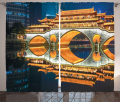 Big Bridge in China Curtain